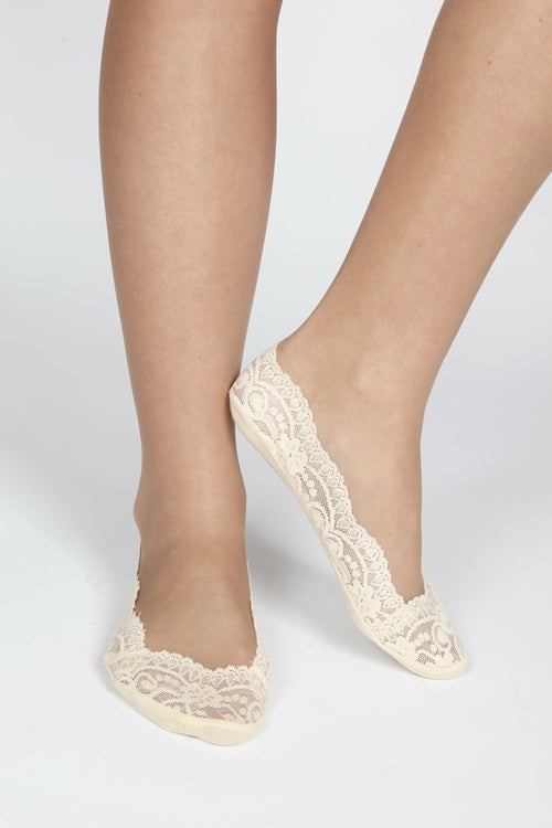 DALLAS lacy steps with silicone, beige colour