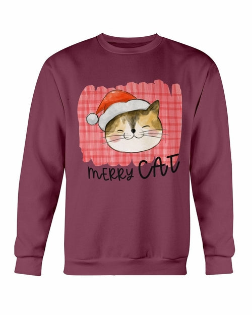 Merry Cat Christmas Sweatshirt