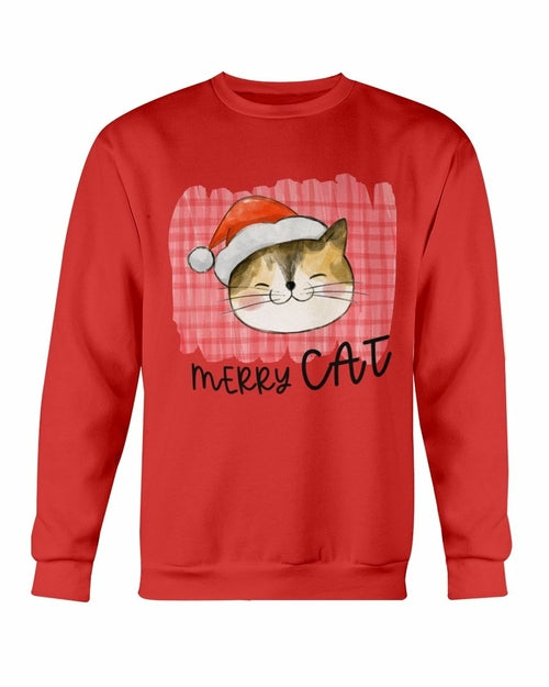 Merry Cat Christmas Sweatshirt